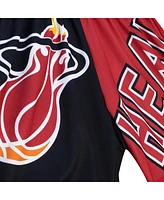 Mitchell & Ness Men's Black Miami Heat Big Face 5.0 Fashion Shorts