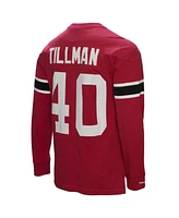 Men's Mitchell & Ness Pat Tillman Cardinal Arizona Cardinals Throwback Retired Player Name and Number Long Sleeve T-Shirt