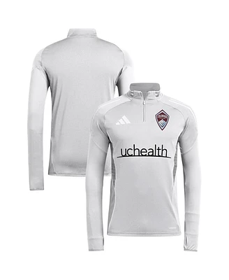 Adidas Men's Silver Colorado Rapids 2025 Quarter-Zip Long Sleeve Training Sweatshirt