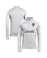 Adidas Men's Silver Colorado Rapids 2025 Quarter-Zip Long Sleeve Training Sweatshirt