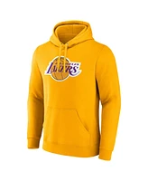 Men's Fanatics Gold Los Angeles Lakers Primary Logo Pullover Hoodie