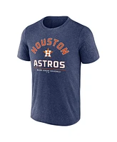 Fanatics Men's Heather Navy Houston Astros Front Center T-Shirt