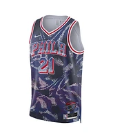 Nike Men's and Women's Joel Embiid Navy Philadelphia 76ers 2025 Select Series Swingman Player Jersey