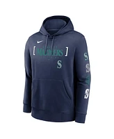 Nike Men's Navy Seattle Mariners Club Stack Pullover Hoodie