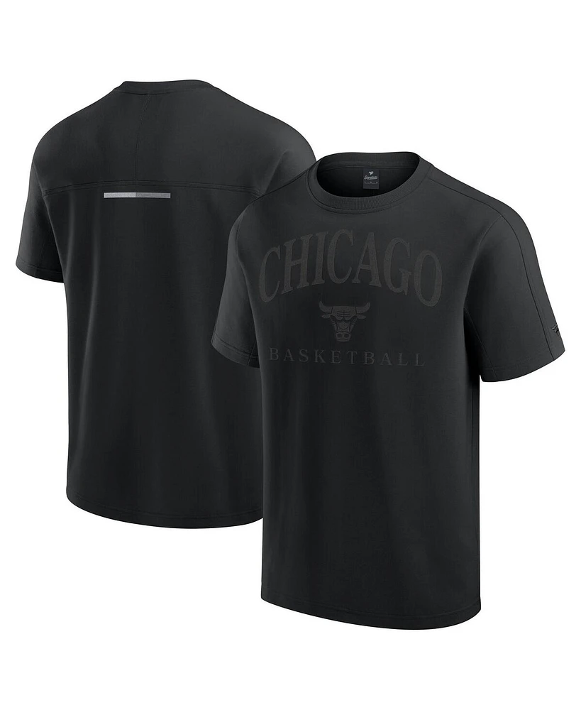 Fanatics Men's Black Chicago Bulls Flex Tri-Blend T-Shirt