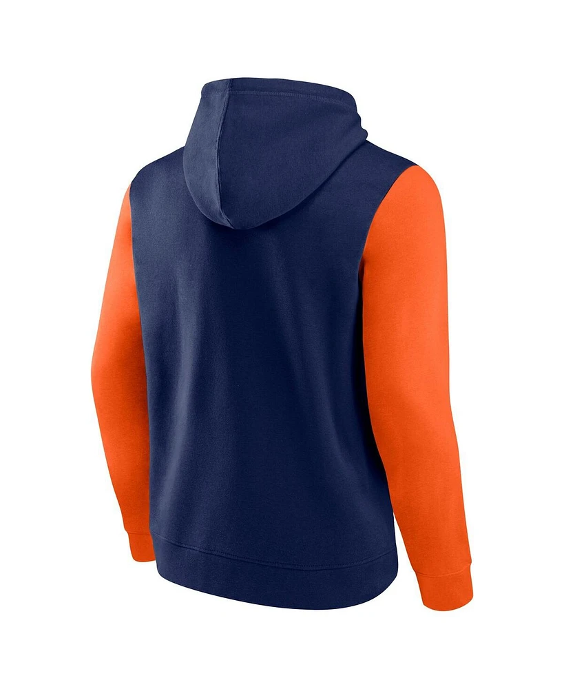 Fanatics Men's Navy Houston Astros Outline Fleece Pullover Hoodie