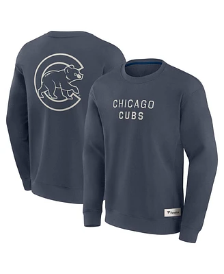 Fanatics Men's Blue Chicago Cubs Elements Future Ground Lettering Pullover Sweatshirt