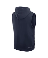 Nike Men's Navy Dallas Cowboys Sideline Performance Sleeveless Pullover Hoodie