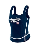 Wear by Erin Andrews Women's Navy New York Yankees Square Neck Tank Top