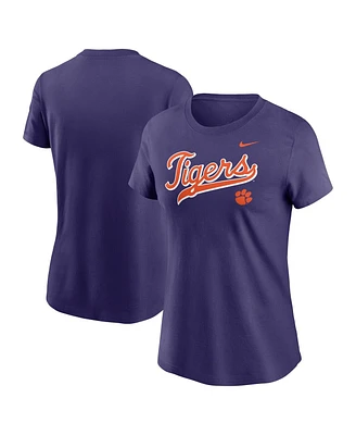 Nike Women's Purple Clemson Tigers Local Script T-Shirt