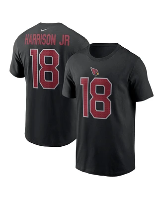 Nike Men's Marvin Harrison Jr. Black Arizona Cardinals Player Name Number T-Shirt