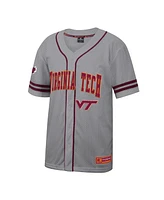 Colosseum Men's Gray Virginia Tech Hokies Free Spirited Baseball Jersey