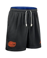 Jordan Men's Black/Royal Florida Gators 2025 Sideline Reversible Performance Shorts