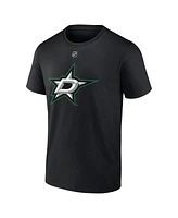 Fanatics Men's Mikko Rantanen Black Dallas Stars Authentic Stack Name Number T-Shirt