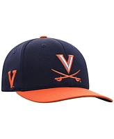 Top of the World Men's True Navy/Orange Virginia Cavaliers Reflex Two-Tone Flex Hat