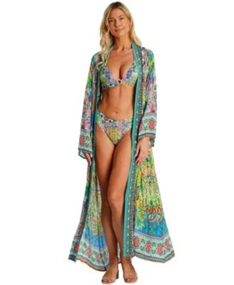 La Moda Clothing Womens Open Front Long Duster Cape