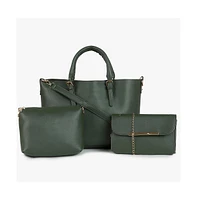 Women's Daphne Green Handbag Set