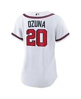 Nike Women's Marcell Ozuna White Atlanta Braves Home Replica Jersey