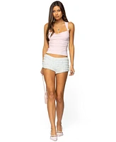 Edikted Women's Liza Knotted Cowl Neck Top