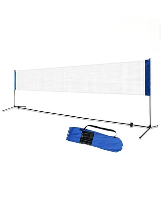 Portable 10 Inch x 5 Inch Badminton Beach Tennis Training Net