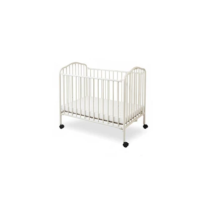 La Baby Mini/Portable/Compact Folding Crib, White