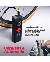 One 11.1V / 7800mAh Tire Inflator Portable Air Compressor, 150PSI