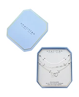Unwritten Cubic Zirconia Interlocking Heart Layered Necklace Set