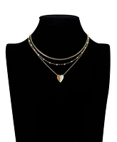 Unwritten Crystal Heart Pendant Necklace Set