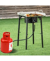 100,000-btu Portable Propane Outdoor Camp Stove with Adjustable Legs