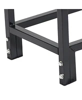 30-Inch Firewood Log Rack - Small Fireplace or Fire Pit Wood Storage Holder - Bronze
