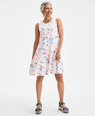 Style & Co Women's Printed Sleeveless Flip Flop Dress, Exclusively at Macy's