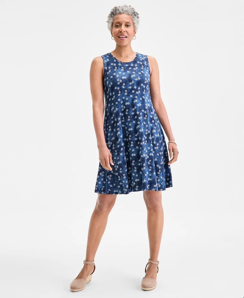 Style & Co Petite Floral-Print Flip-Flop Dress, Exclusively at Macy's