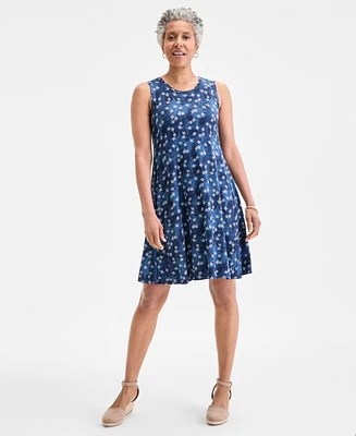Style & Co Petite Floral-Print Flip-Flop Dress, Exclusively at Macy's
