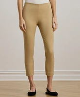 Lauren Ralph Twill Cropped Skinny Pant
