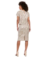 Muse Women's Sequin-Pattern Pencil Skirt