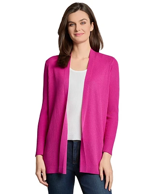 Jones New York Women's Sutton Open-Front Side-Slit Cardigan