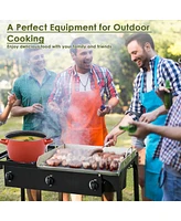225,000-btu Portable Propane 3 Burner Gas Cooker