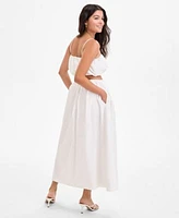 French Connection Womens Nomi Cotton Crop Top Nomi Cotton Midi Skirt
