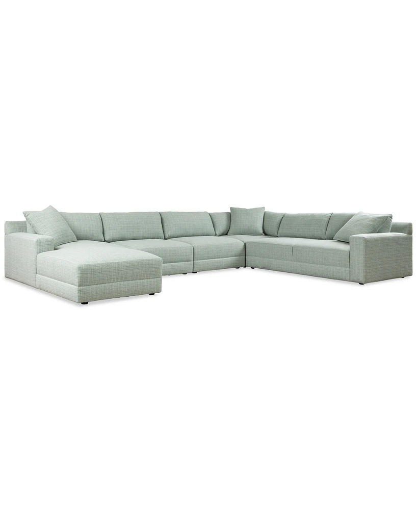 Mayela -Pc. Fabric Chaise Sectional