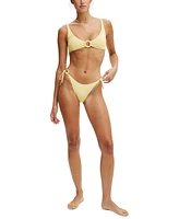 Cotton On Women's Ring-Front Scoop Bikini Top