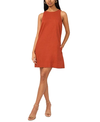 Msk Women's Mini Sleeveless Shift Dress
