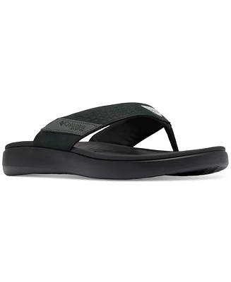 Columbia Men's Boatside Leather Lightweight Flip Flop Sandals