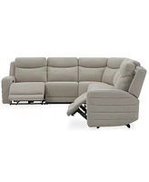 Kristyan 6-Pc. Fabric Sectional with 3 Power Motion Chairs, Exclusively at Macy's