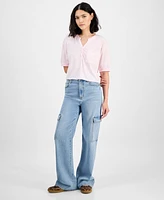 Hippie Rose Juniors' Henley Top