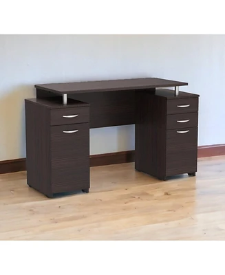 Home Office Computer Desk with Four Drawers and Large Work Surface