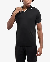 Spring + Mercer Men's Johnny Collar Short Sleeve Sweater Polo