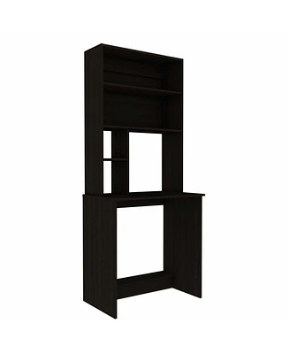 Compact Computer Desk with Hutch – Perfect for Home Office with Extra Storage