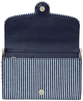 Lauren Ralph Lauren Striped Canvas Adair Crossbody Bag