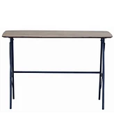 Modern Rustic Solid Wood Writing Desk – Sturdy & Stylish Workspace