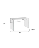Contemporary Computer Desk with Storage – Ideal for Home Office Setup